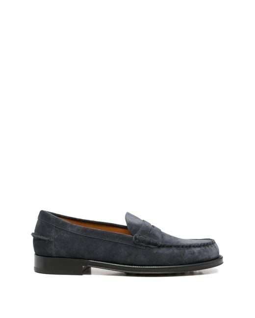 Tod's Blue Penny Leather Loafers for men
