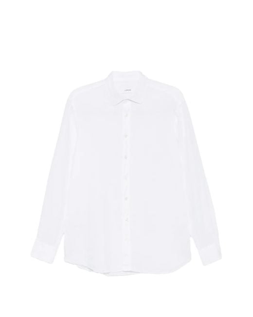 Lardini White Long-Sleeve Shirt for men