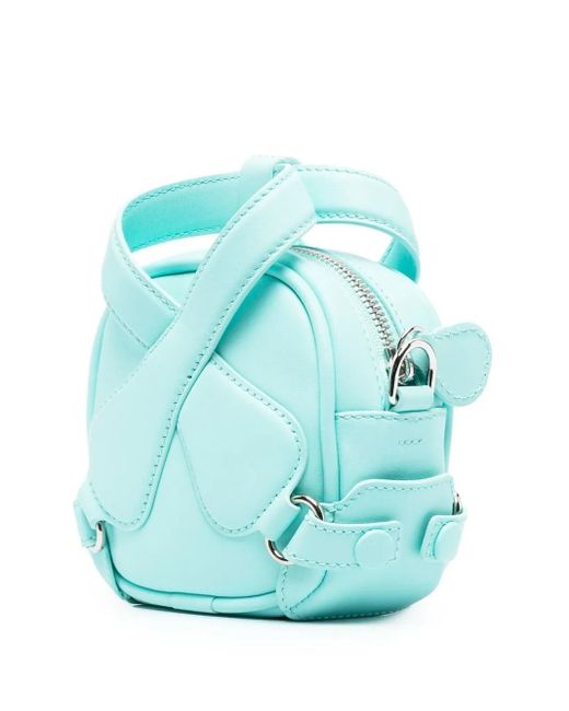 Courreges Blue Loop X Mini Leather Bag