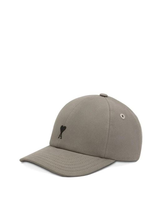 AMI Gray Ami De Coeur Embroidery Cap