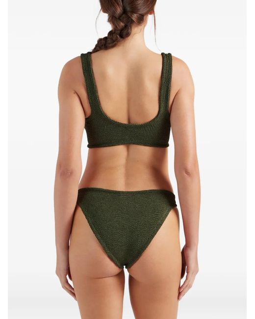 Hunza G Green Julia Hoop-Detail Bikini
