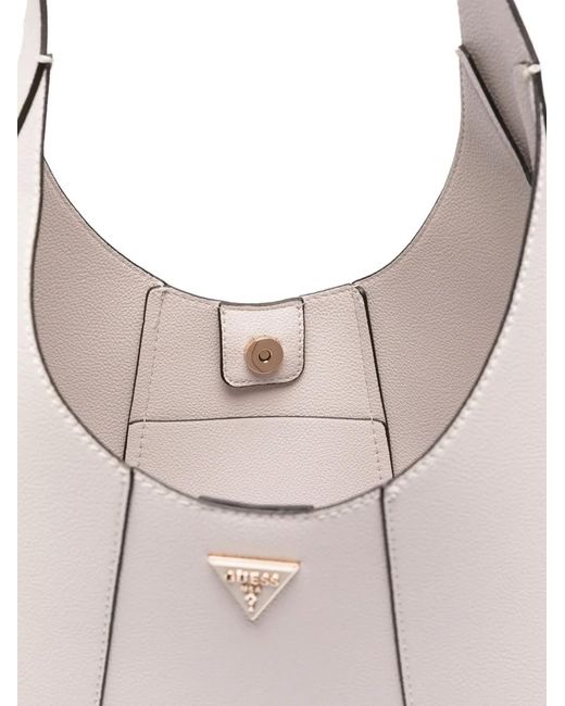 Guess Natural Logo-Plaque Shoulder Bag