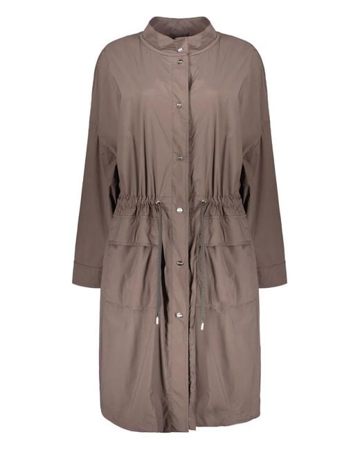 Herno Brown Parka Mit Kordelzug