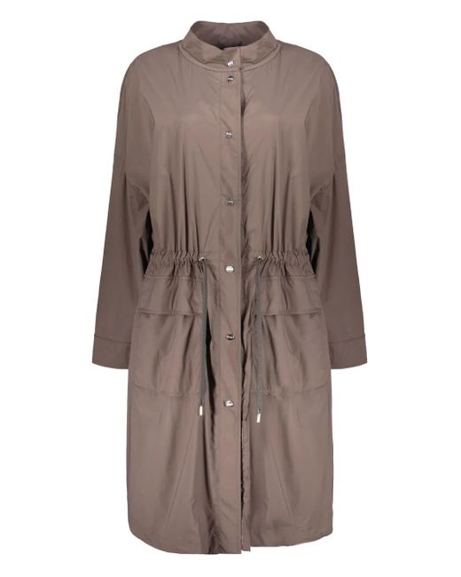 Herno Brown Parka mit Kordelzug