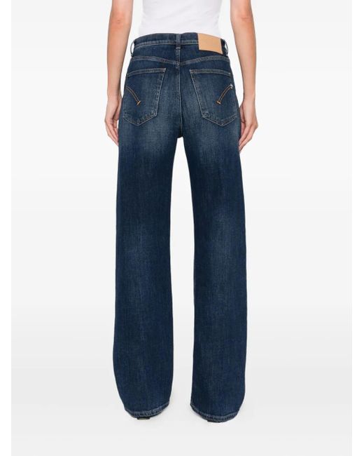 Vaqueros Con Parche Del Logo Dondup de color Blue
