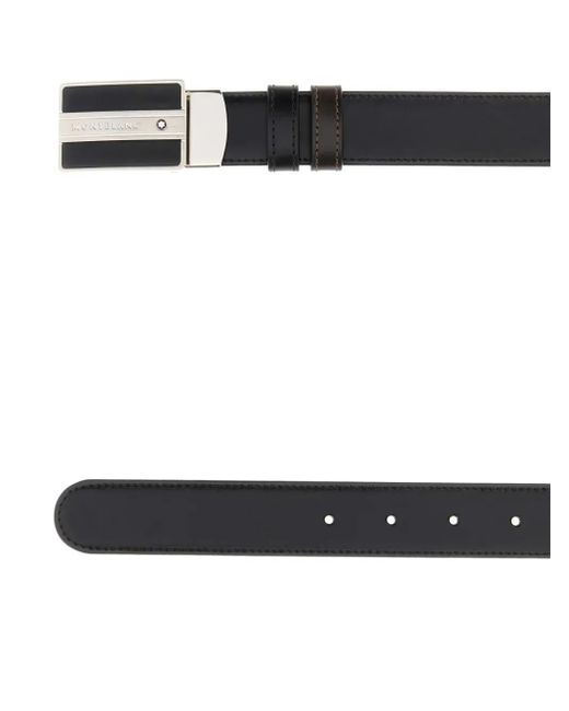 Montblanc White Leather Belt for men