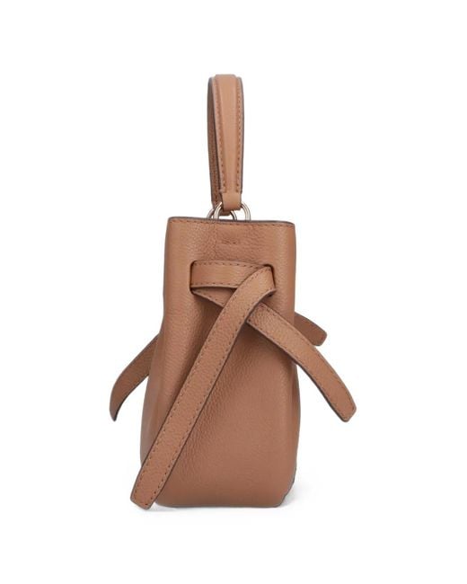 Borsa A Secchiello Romy Mini di Tory Burch in Brown