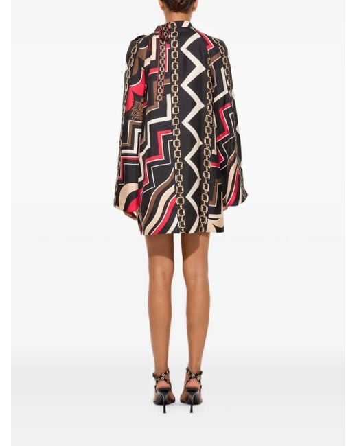 Vestido corto con estampado Istrice Emilio Pucci de color White