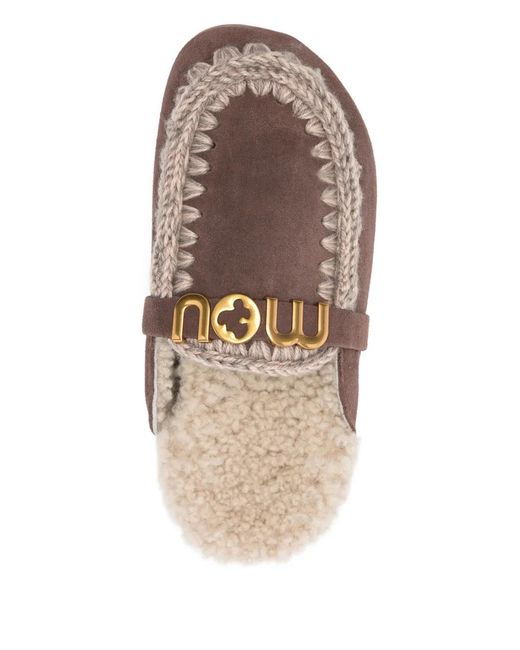 Mou Brown Winter Bio Logo Mules