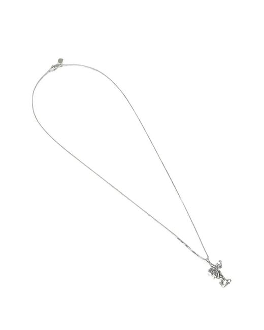 Carhartt White Joker-Pendant Necklace