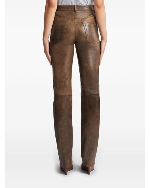 Etro Natural Leather Trousers