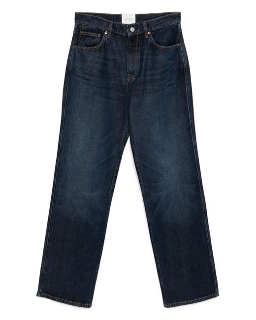 Reformation Blue Val 90's Straight-Leg Jeans