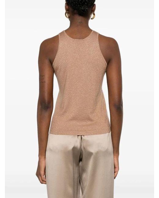 Brunello Cucinelli Natural Lurex Top