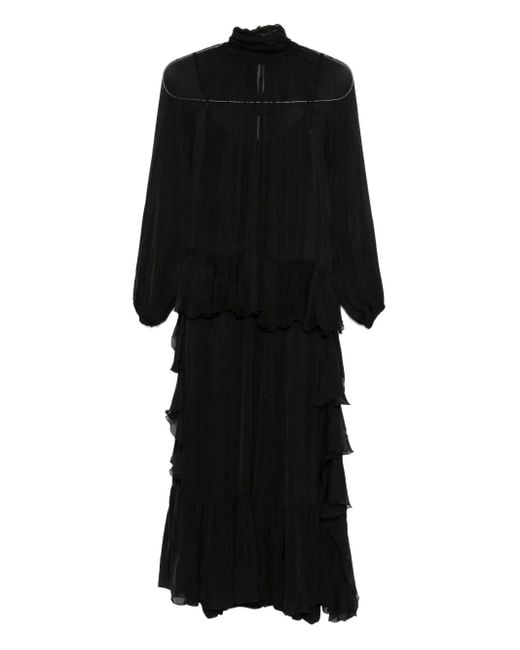 Dixie Black Ruffled Dress