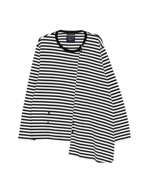 Yohji Yamamoto White X Neighborhood Striped T-Shirt for men