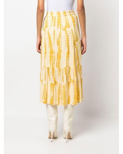 Ba&Sh Neo Pleated Skirt - Yellow