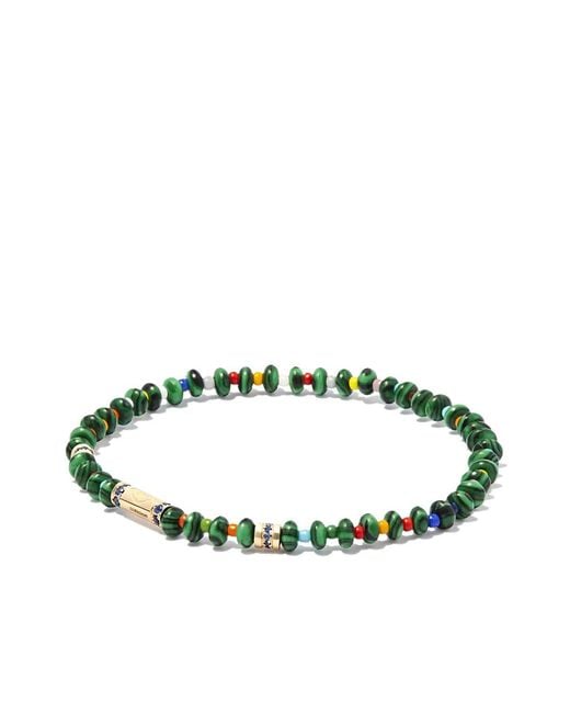 Luis Morais Green 14Kt Charm Bracelet for men