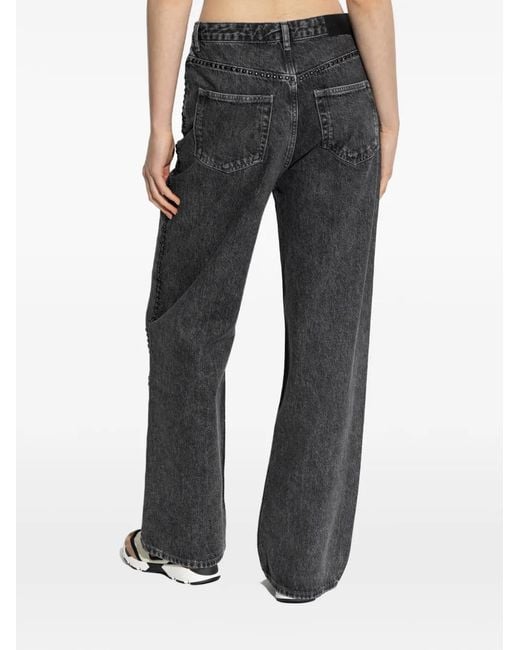 Samsøe & Samsøe Black Studded Denim Jeans