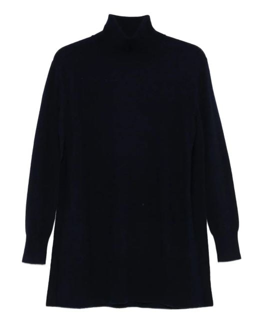 Maglione A Collo Alto di Alpha Studio in Blue