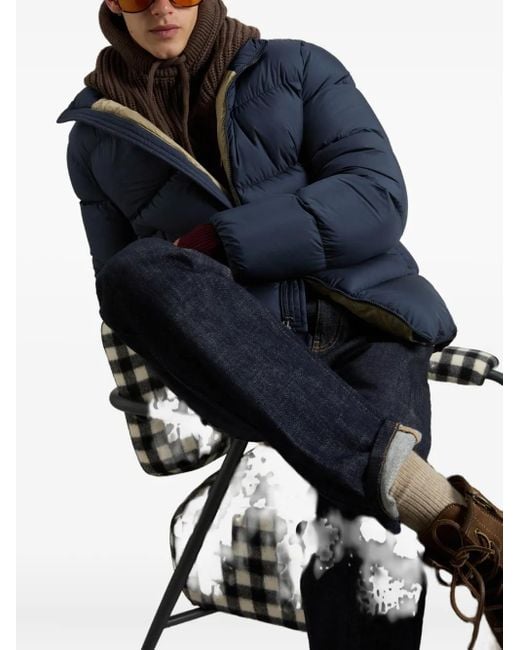 Doudoune Zippée À Col Montant Woolrich pour homme en coloris Blue