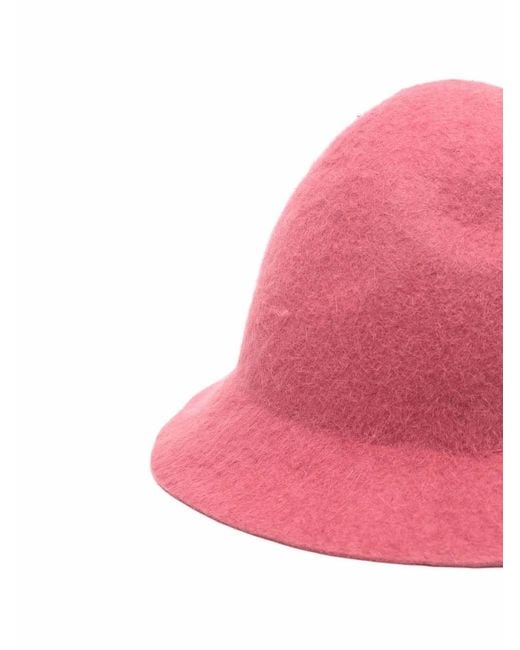 DSquared² Pink Felted Drop-Brim Hat for men