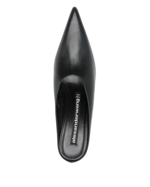 Alexander Wang Blue Boomerang 105Mm Wedge Mule Shoes