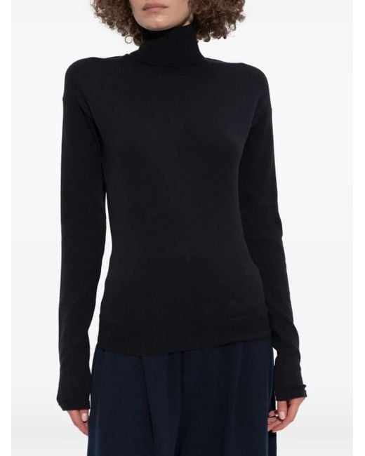 DSquared² Blue High-Neck Sweater