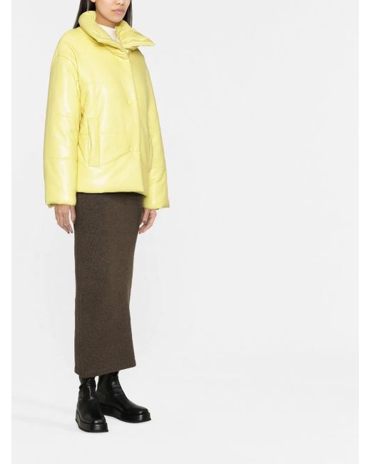 Cortavientos oversize acolchado Nanushka de color Yellow