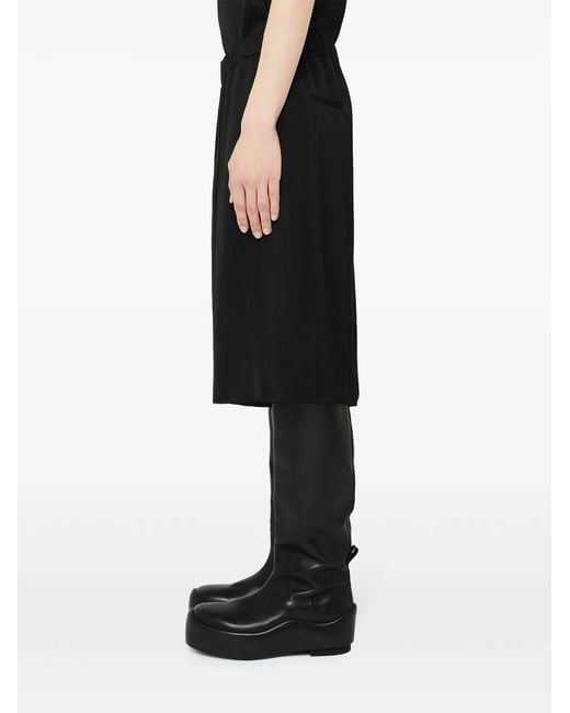 Jil Sander Black Elasticated-Waist Shorts for men