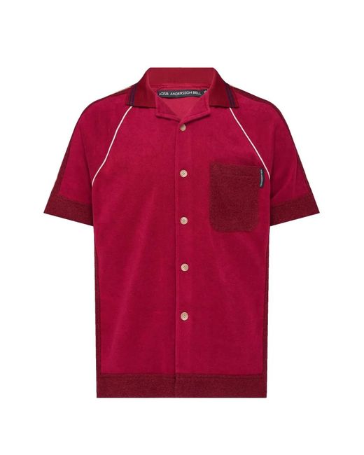 ANDERSSON BELL Red Chemise Lagos for men