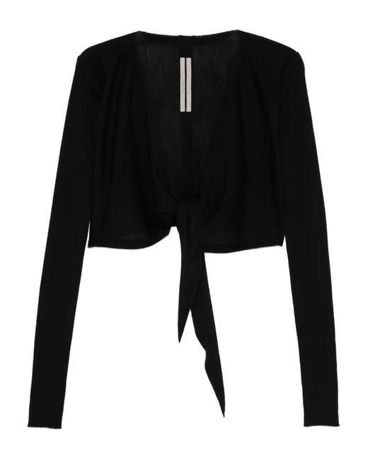 Rick Owens Black Temple Crop Wrap
