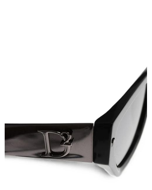 DSquared² Gray Cat-Eye Frame Sunglasses