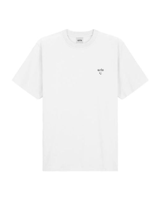 メンズ Arte' グラフィックロゴ Tシャツ White