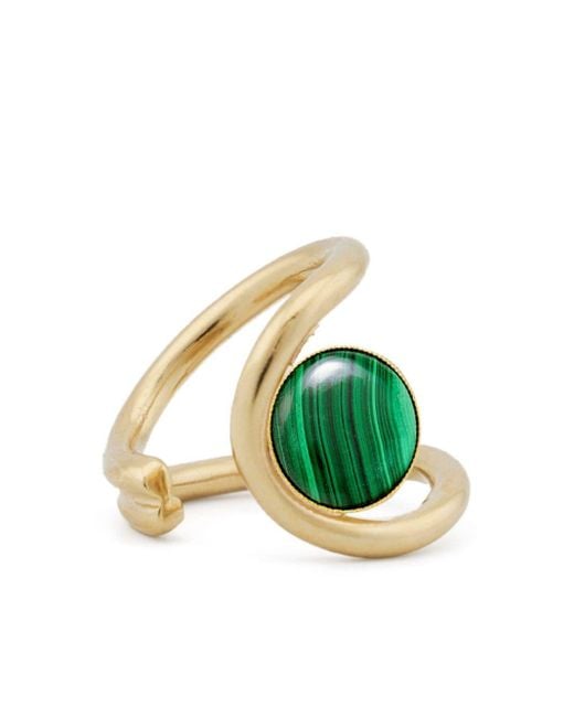 D'Estree Green Louise Inset-gemstone Ring