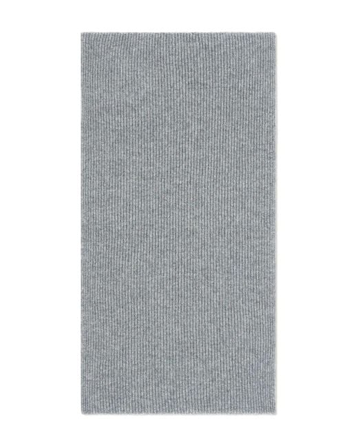 Eric Bompard Gray Ribbed Cashmere Snood