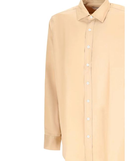 Lardini Natural Long-Sleeves Button-Up Shirt for men