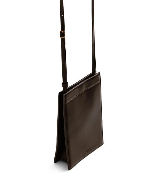 Yu Mei Black Georgie Leather Cross Body Bag