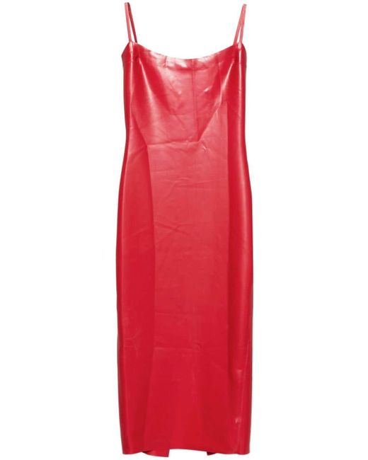 POSTER GIRL Red Whistle Midi Dress