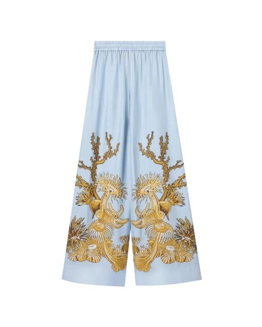 LaDoubleJ Blue Palazzo Placée Pants