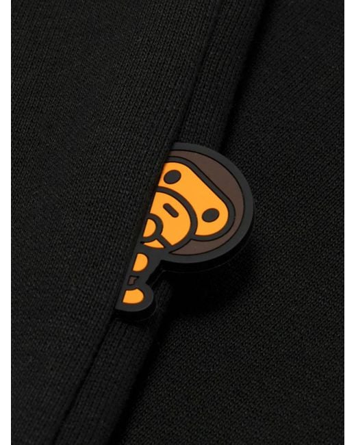 Felpa Girocollo Con Ricamo di *BABY MILO® STORE BY *A BATHING APE® in Black