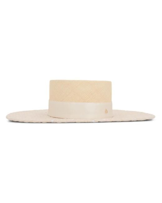 Maison Michel ワイドブリム ハット White