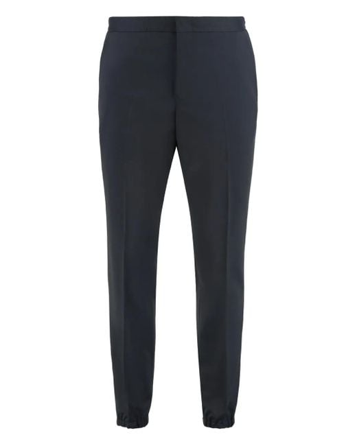 Zegna Blue Elasticated Trousers for men