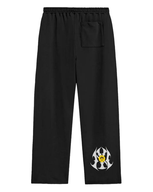 Barrow Black Embroidered Logo Sweatpants