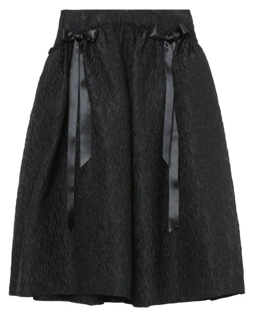 Simone Rocha Black Coqué-effect A-line Skirt