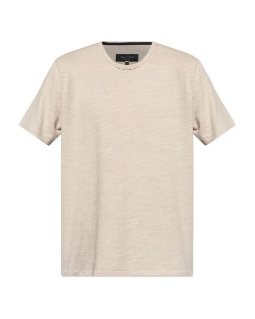 Rag & Bone Natural Mélange-Effect Cotton T-Shirt for men