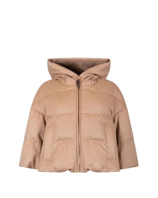 Chaqueta The Cube Reversible Con Capucha Max Mara de color Natural