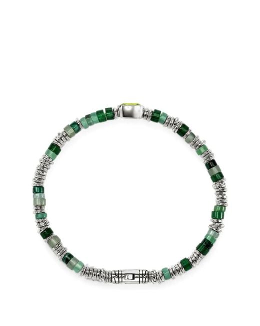 John Hardy Green Heishi Multi-Stone Bracelet