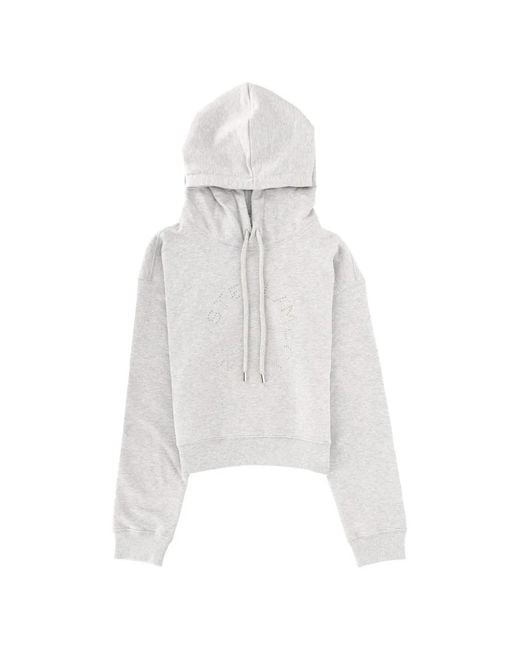 Stella McCartney White Drawstring Hoodie