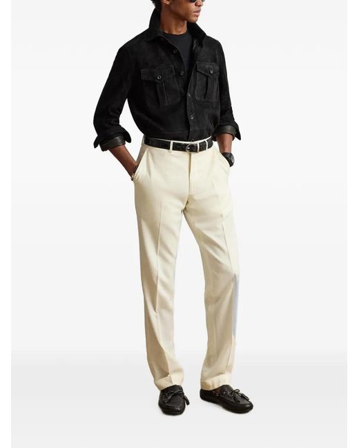 Ralph Lauren Black Suede Cargo Jacket for men