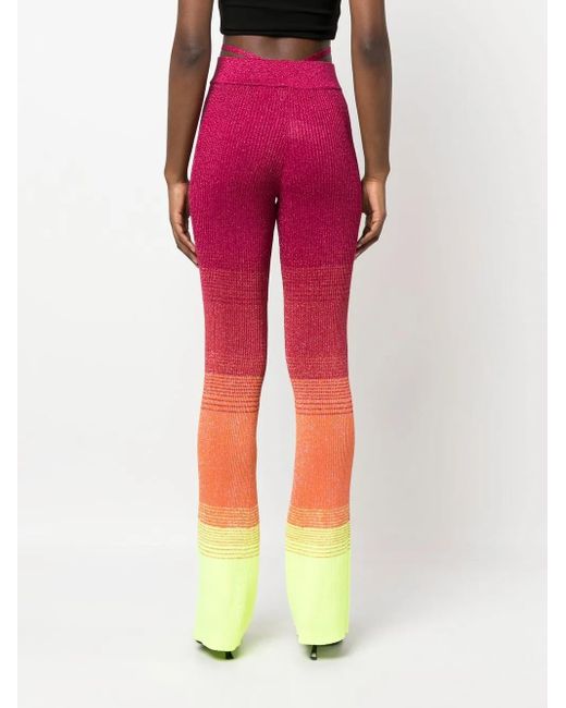 Gcds Red Pants With Shaded Effect